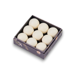 Caja 9 pelotas de golf - Caramel Chocolatería