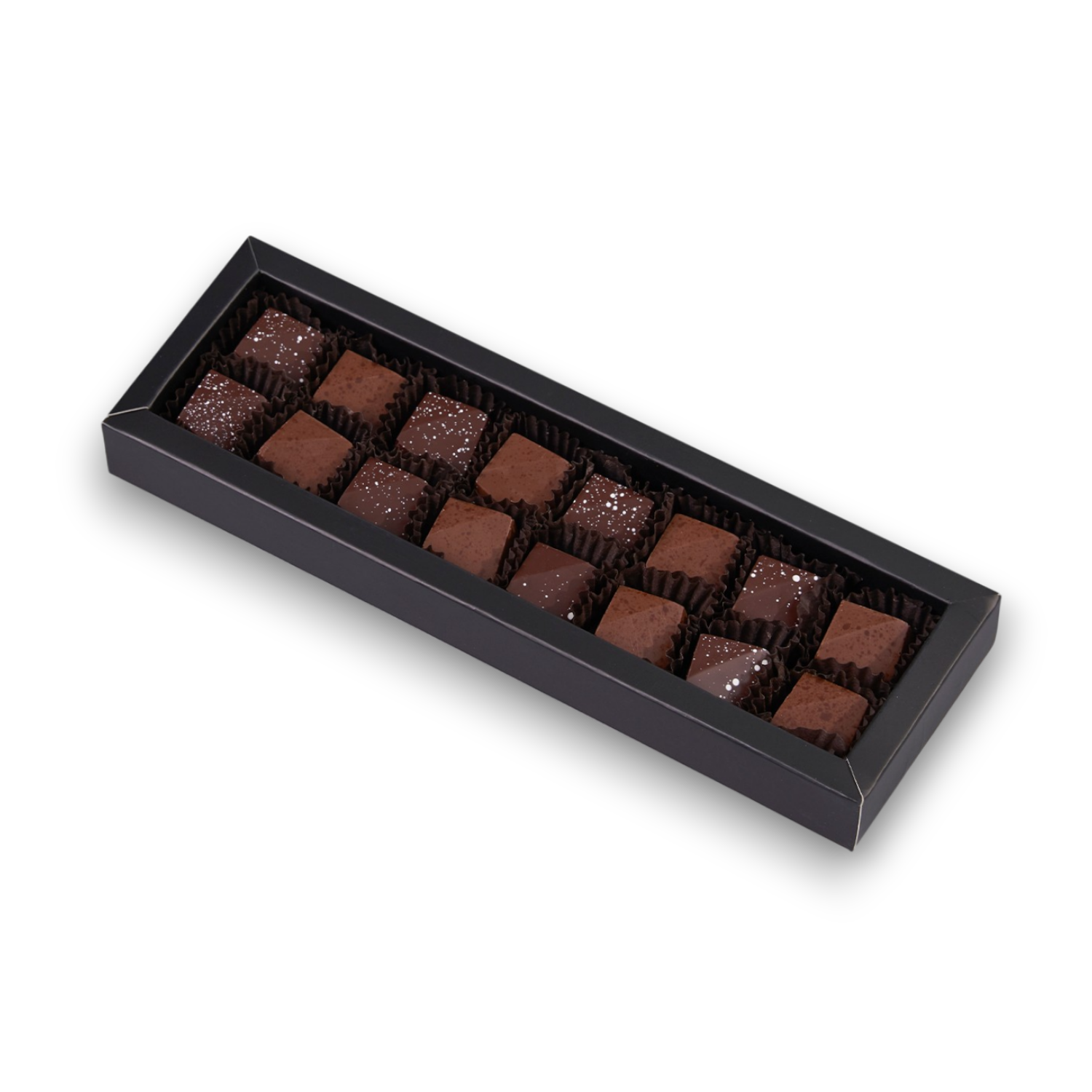 Caja 16 bombones macizos sin azucar - Caramel Chocolatería
