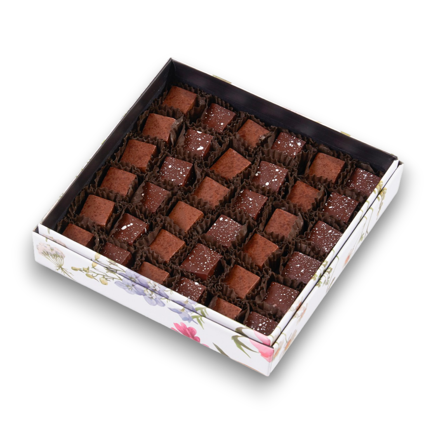 Caja 36 bombones macizos sin azucar - Caramel Chocolatería