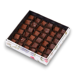 Caja 36 bombones macizos sin azucar - Caramel Chocolatería