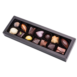 Caja 14 bombones rellenos surtidos - Caramel Chocolatería