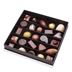 Caja 25 bombones rellenos surtidos - Caramel Chocolatería