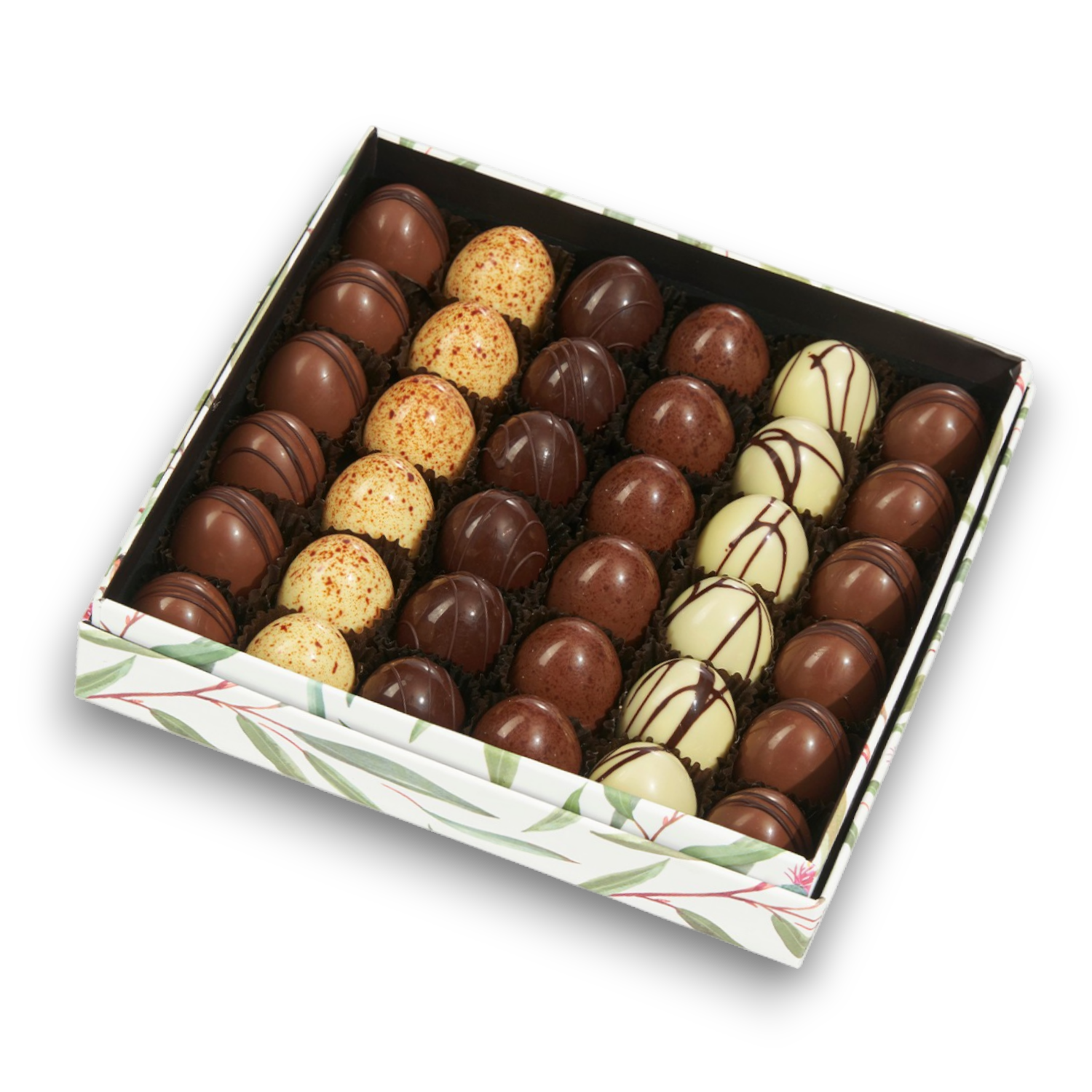 Caja 36 volcanes rellenos - Caramel Chocolatería