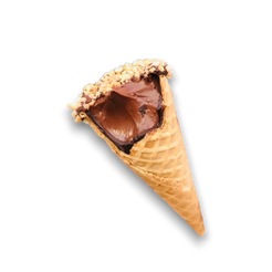 Cono relleno nutella - Caramel Chocolatería